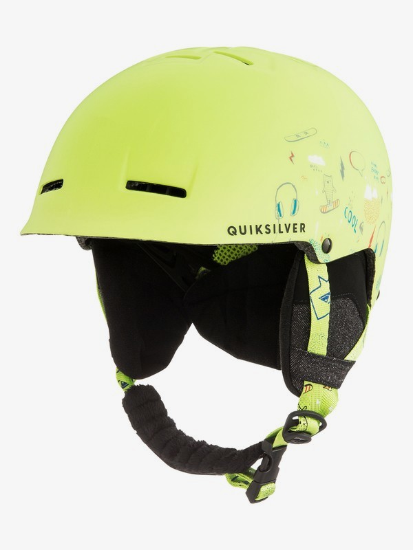 quiksilver, Empire - Snowboard/Ski Helmet for Boys 8-16, LIME GREEN_MOAM TATT (gjz3) 0 Empire - Snowboard/Ski Helmet for Boys 8-16 Green EQBTL03009 Quiksilver
