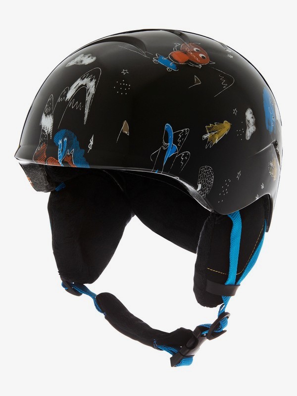 quiksilver, Slush Snowboard/Ski Helmet, BLACK SNOW PARTY (kvm6) 0 Slush Snowboard/Ski Helmet Black EQBTL03014 Quiksilver