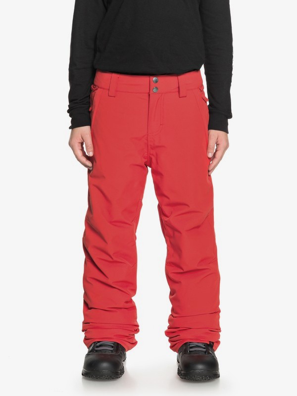 quiksilver, Estate - Pantalones Para Nieve para Chicos 8-16, FLAME (rpz0) 0 Estate - Pantalones Para Nieve para Chicos 8-16 Rojo EQBTP03018 Quiksilver