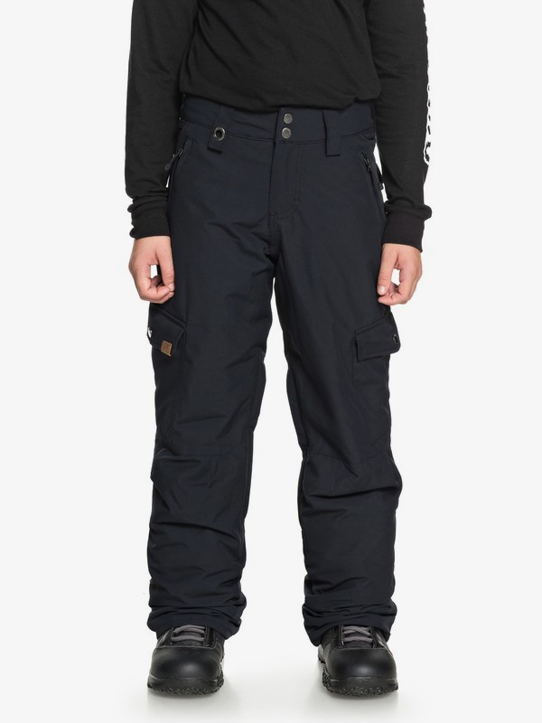 quiksilver, Boy's 8-16 Porter Snow Pants, BLACK (kvj0) 0 Boy's 8-16 Porter Snow Pants Black EQBTP03022 Quiksilver