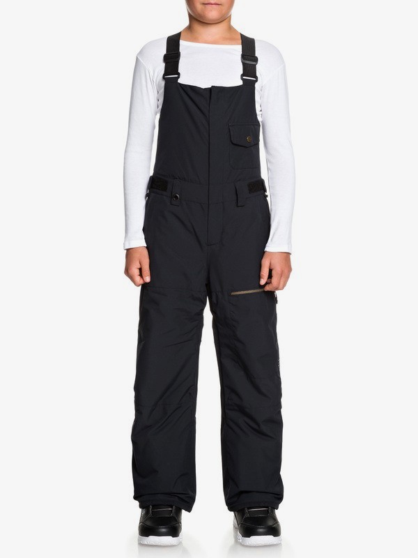 quiksilver, Utility Snow Bib Pants, BLACK (kvj0) 0 Utility Snow Bib Pants Black EQBTP03025 Quiksilver
