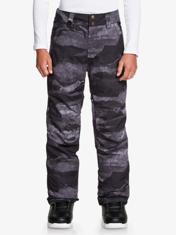 quiksilver, Estate Snow Pants, BLACK MATTE PAINTING (kvm9) 0 Estate Snow Pants Black EQBTP03026 Quiksilver