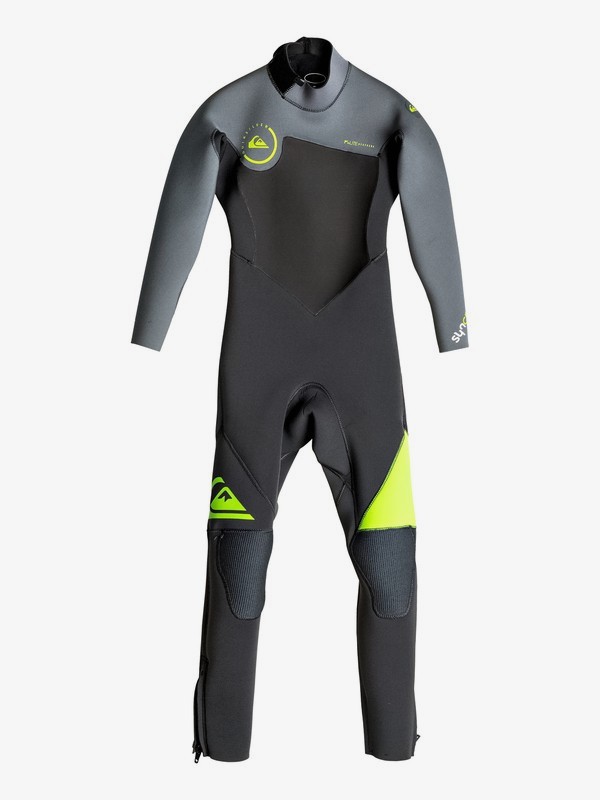 quiksilver, Boy's 8-16 Syncro 4/3mm - Back Zip Full Wetsuit, SAFTEY YELLOW (ggp0) 0 Boy's 8-16 Syncro 4/3mm - Back Zip Full Wetsuit EQBW103014 Quiksilver