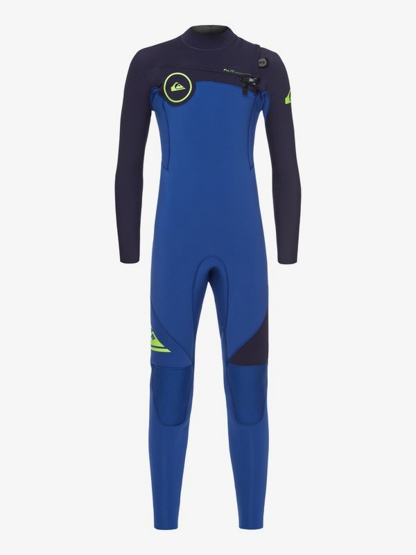quiksilver, 3/2mm Syncro Series - Combinaison GBS zip poitrine pour Garçon 8-16 ans, NITE BLUE/BLUE RIBBON (xbbb) 0 3/2mm Syncro Series - Combinaison GBS zip poitrine pour Garçon 8-16 ans Bleu EQBW103019 Quiksilver