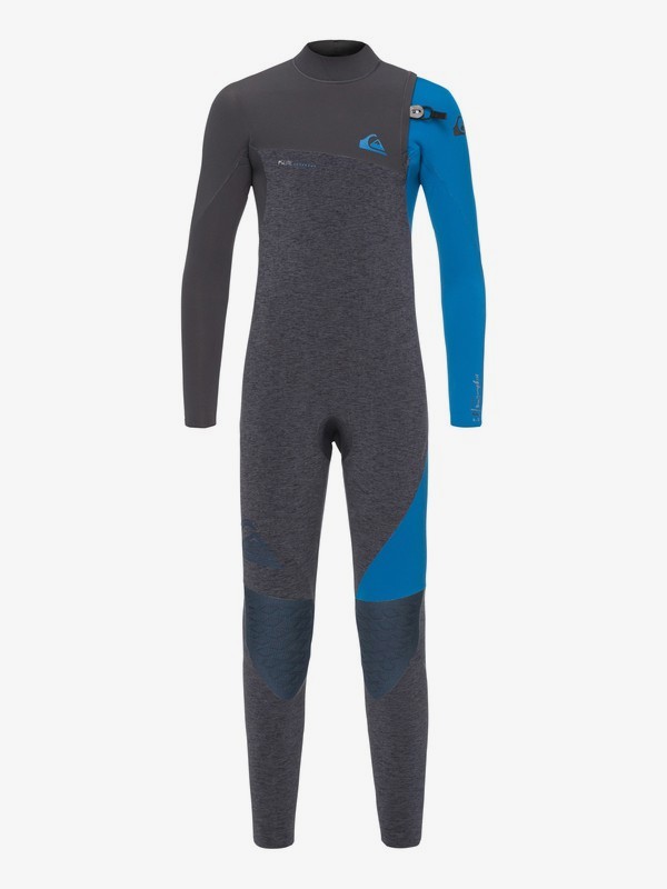 quiksilver, 4/3mm Highline Series - Combinaison sans zip pour Garçon 8-16 ans, SLATE HEATHER/GRAPHITE (xbbb) 0 4/3mm Highline Series - Combinaison sans zip pour Garçon 8-16 ans Bleu EQBW103035 Quiksilver