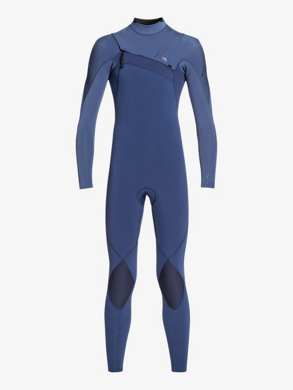 quiksilver, 3/2mm Highline Limited - Chest Zip Wetsuit, IODINE BLUE/ CASCADE BLUE (xbcb) 0 3/2mm Highline Limited - Chest Zip Wetsuit Blue EQBW103046 Quiksilver