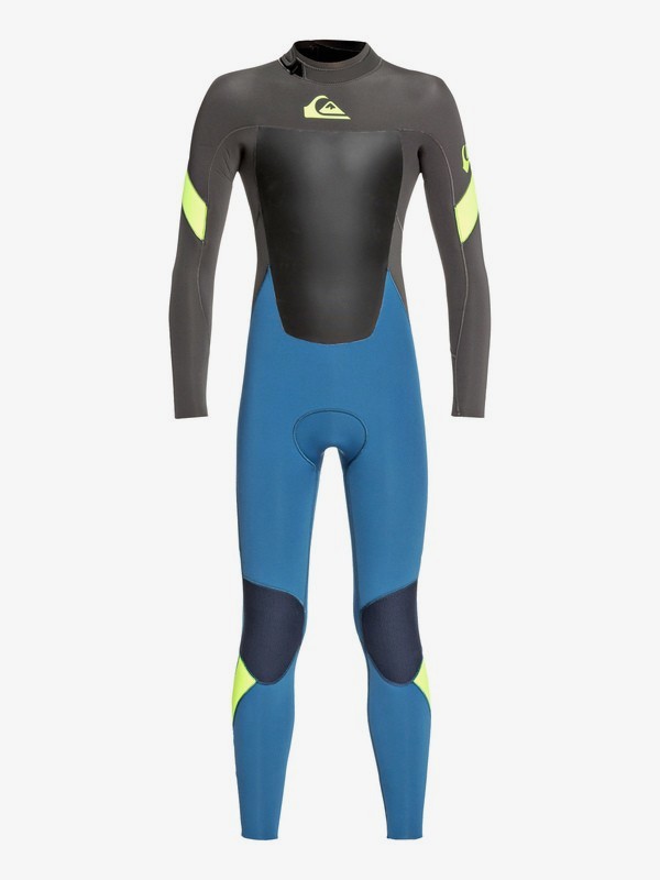 quiksilver, 4/3mm Syncro - Back Zip GBS Wetsuit, MARINA/ JET BLACK (xbbk) 0 4/3mm Syncro - Back Zip GBS Wetsuit Blue EQBW103052 Quiksilver