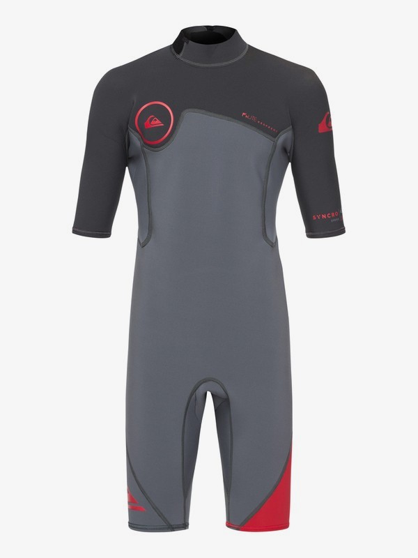 quiksilver, 2/2mm Syncro Series - Kurzärmliger Back-Zip FLT Springsuit für Jungen 8-16, ASH/GRAPHITE (xccb) 0 2/2mm Syncro Series - Kurzärmliger Back-Zip FLT Springsuit für Jungen 8-16 Braun EQBW503004 Quiksilver