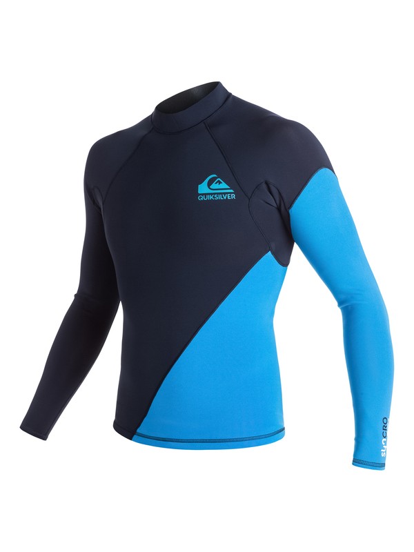 quiksilver, 1mm Syncro New Wave - Top manches longues en néoprène pour garçon 8-16 ans, NAVY BLAZER (byj0) 0 1mm Syncro New Wave - Top manches longues en néoprène pour garçon 8-16 ans Bleu EQBW803001 Quiksilver
