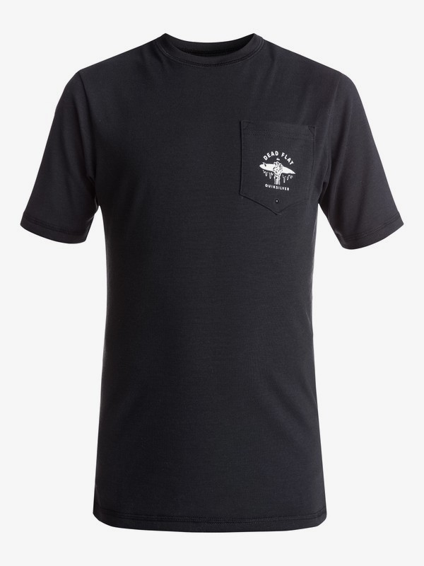 quiksilver, Bubble Amphibian - Short Sleeve Rash Vest for Boys 8-16, BLACK (kvj0) 0 Bubble Amphibian - Short Sleeve Rash Vest for Boys 8-16 Black EQBWR03043 Quiksilver