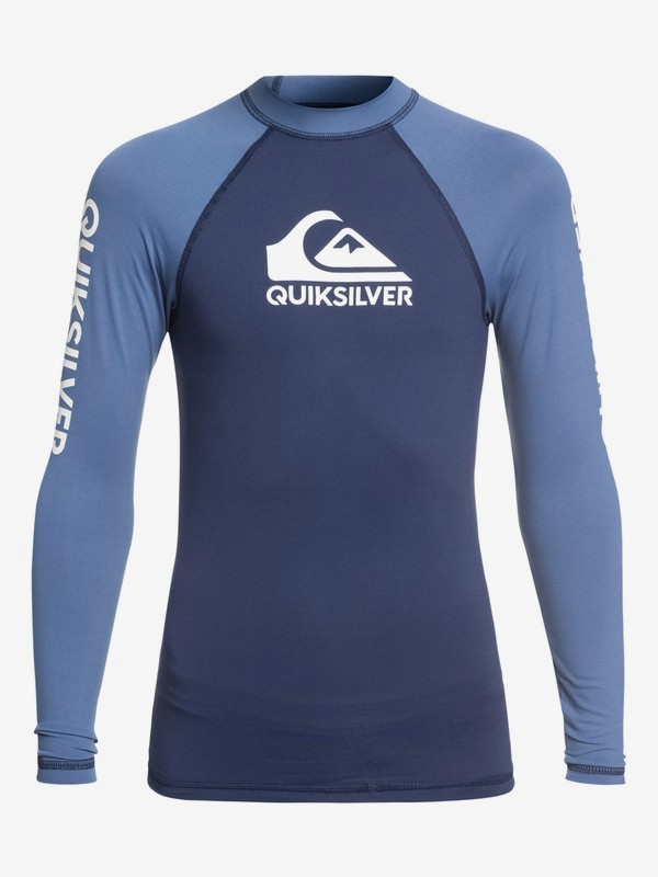 quiksilver, On Tour - Lycra manches longues UPF 50 pour Garçon 8-16 ans, MEDIEVAL BLUE (bte0) 0 On Tour - Lycra manches longues UPF 50 pour Garçon 8-16 ans Bleu EQBWR03057 Quiksilver