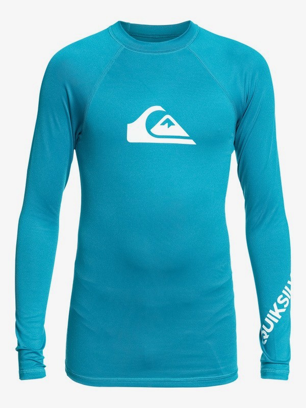 quiksilver, Playera de Manga Larga de tela antiirritante con FPS 50 All Time, CRYSTAL TEAL (brn0) 0 Playera de Manga Larga de tela antiirritante con FPS 50 All Time Azul EQBWR03075 Quiksilver