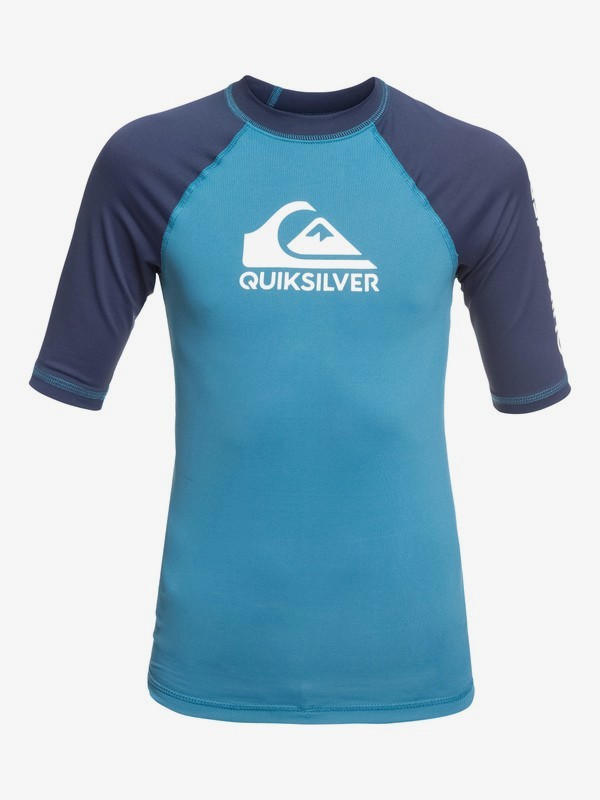 quiksilver, On Tour - Lycra manches courtes UPF 50 pour garçon 8-16 ans, SOUTHERN OCEAN (bpb0) 0 On Tour - Lycra manches courtes UPF 50 pour garçon 8-16 ans Bleu EQBWR03079 Quiksilver
