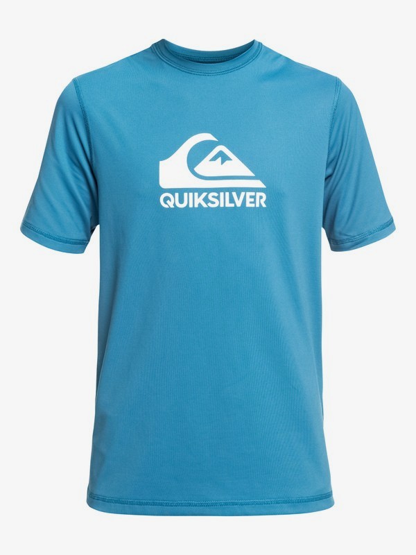 quiksilver, Boy's 8-16 Solid Streak Short Sleeve UPF 50 Surf Tee, SOUTHERN OCEAN (bpb0) 0 Boy's 8-16 Solid Streak Short Sleeve UPF 50 Surf Tee Blue EQBWR03084 Quiksilver