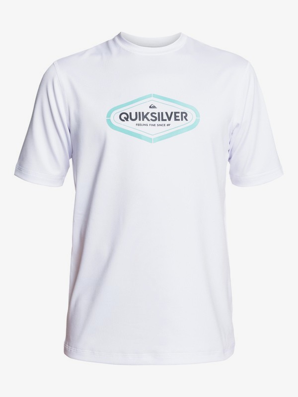 quiksilver, Boy's 8-16 Razors Short Sleeve UPF 50 Surf Tee, WHITE (wbb0) 0 Boy's 8-16 Razors Short Sleeve UPF 50 Surf Tee White EQBWR03105 Quiksilver