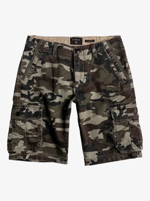 quiksilver, Boy's 8-16 Everyday Deluxe Cargo Shorts, CAMO DELUXE (gpb6) 0 Boy's 8-16 Everyday Deluxe Cargo Shorts EQBWS03126 Quiksilver