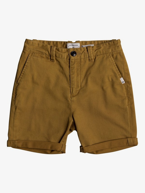 quiksilver, Детские шорты-чинос Krandy, CATHAY SPICE (cpb0) 0 Детские шорты-чинос Krandy Коричневый EQBWS03221 Quiksilver