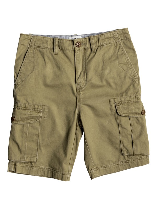 quiksilver, Boy's 8-16 Crucial Battle 18" Cargo Shorts, ELMWOOD (tmp0) 0 Boy's 8-16 Crucial Battle 18" Cargo Shorts Beige EQBWS03226 Quiksilver