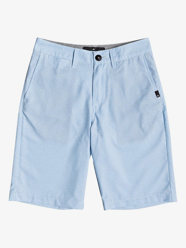 quiksilver, Boy's 8-16 Union Heather 19" Amphibian Boardshorts, AIRY BLUE (bfa0) 0 Boy's 8-16 Union Heather 19" Amphibian Boardshorts Blue EQBWS03279 Quiksilver
