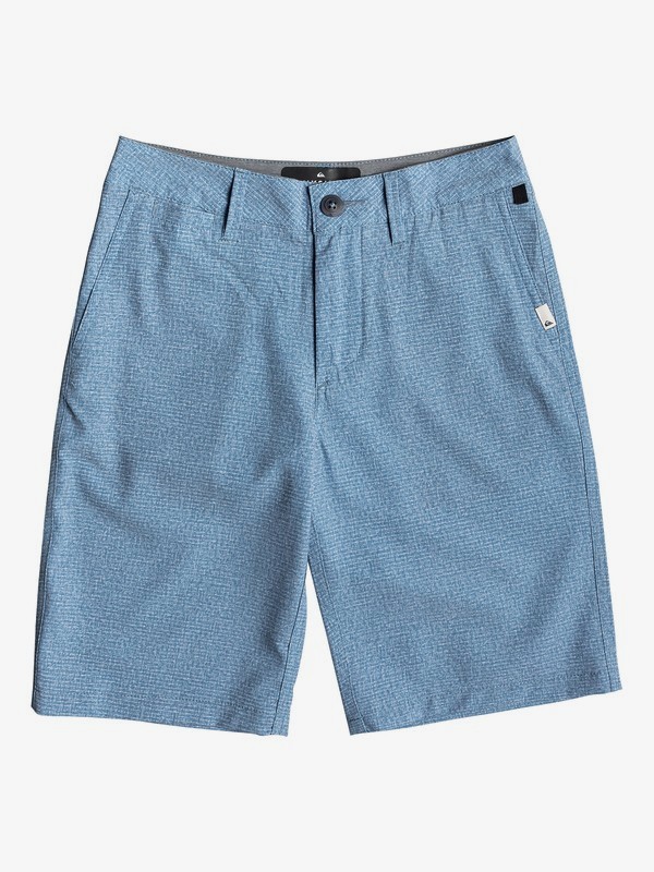 quiksilver, Boy's 8-16 Union Heather 19" Amphibian Boardshorts, STELLAR (bnt0) 0 Boy's 8-16 Union Heather 19" Amphibian Boardshorts Blue EQBWS03279 Quiksilver