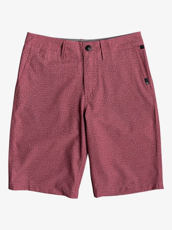 quiksilver, Boy's 8-16 Union Heather 19" Amphibian Boardshorts, CORDOVAN (rrt0) 0 Boy's 8-16 Union Heather 19" Amphibian Boardshorts Red EQBWS03279 Quiksilver