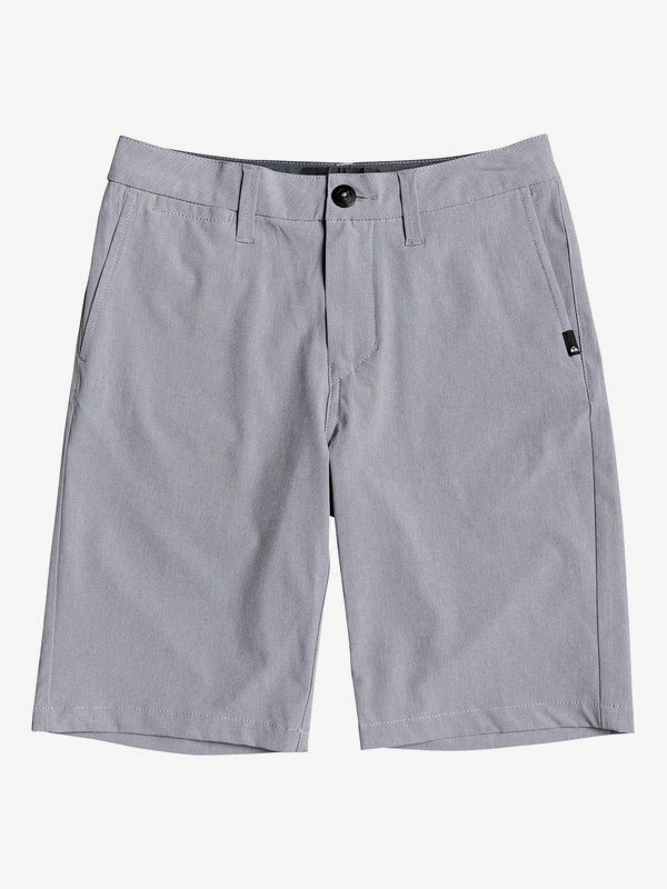 quiksilver, Boy's 8-16 Union Heather 19" Amphibian Boardshorts, SLEET (szp0) 0 Boy's 8-16 Union Heather 19" Amphibian Boardshorts Grey EQBWS03287 Quiksilver