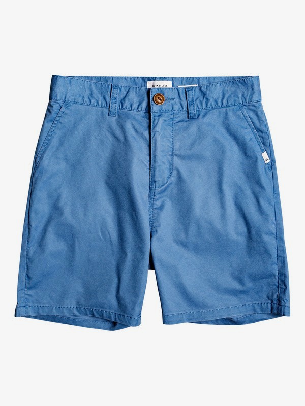 quiksilver, Boy's 8-16 Gooba Moola 16" Chino Shorts, QUIET HARBOR (blm0) 0 Boy's 8-16 Gooba Moola 16" Chino Shorts Blue EQBWS03288 Quiksilver