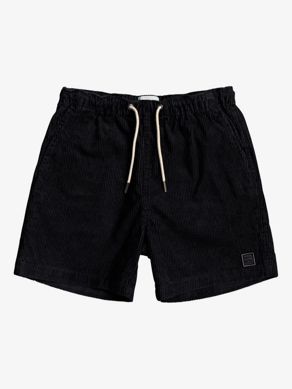 quiksilver, Boy's 8-16 Wax Out 14" Elasticized Corduroy Shorts, TARMAC (kta0) 0 Boy's 8-16 Wax Out 14" Elasticized Corduroy Shorts Black EQBWS03289 Quiksilver