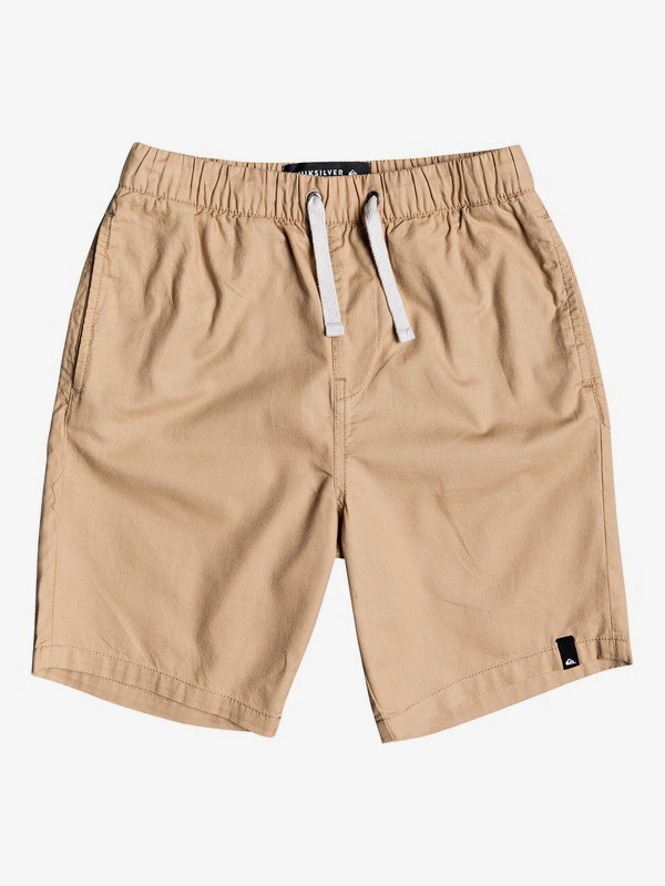 quiksilver, Boy's 8-16 Seaside Roads 16" Elasticated Shorts, PLAGE (ckk0) 0 Boy's 8-16 Seaside Roads 16" Elasticated Shorts Brown EQBWS03297 Quiksilver