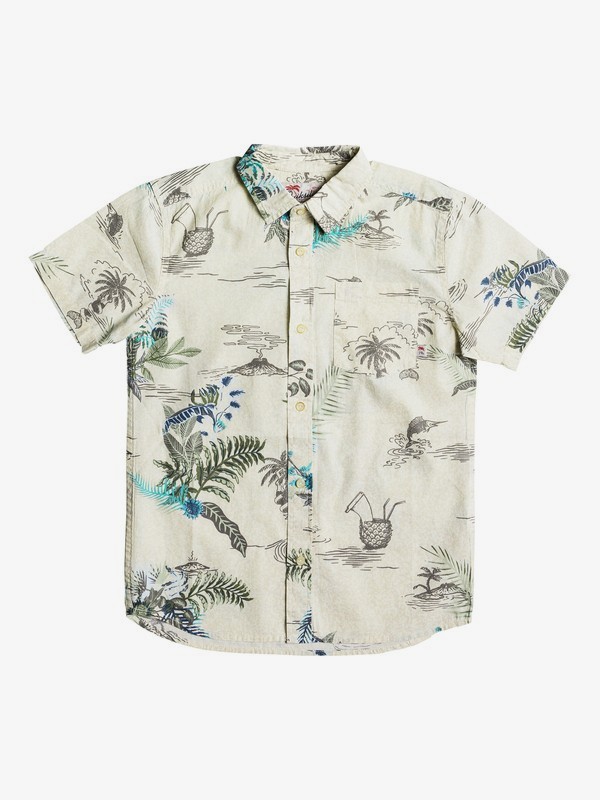 quiksilver, Channels Bruz - Camicia a maniche lunghe, BIRCH CHANNELS BRUZ (wdw6) 0 Channels Bruz - Camicia a maniche lunghe White EQBWT03168 Quiksilver