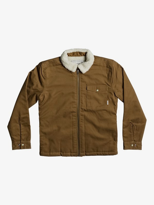quiksilver, Dabein - Veste pour Garçon 8-16 ans, RUBBER (cpp0) 0 Dabein - Veste pour Garçon 8-16 ans Marron EQBWT03182 Quiksilver