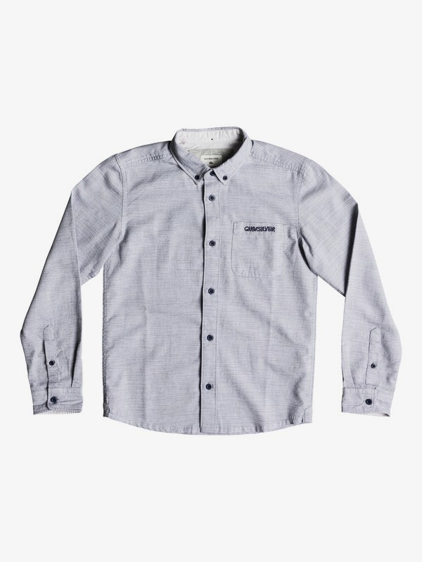 quiksilver, Waterfall - Chemise à manches longues pour Garçon 8-16 ans, VINTAGE INDIGO (byl0) 0 Waterfall - Chemise à manches longues pour Garçon 8-16 ans Bleu EQBWT03224 Quiksilver