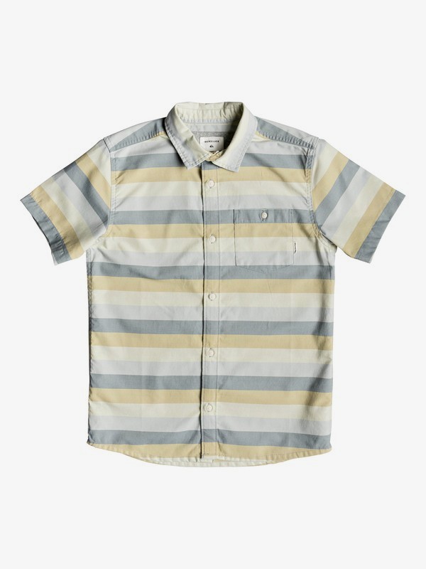 quiksilver, Boy's 8-16 Hotel Diva Short Sleeve Shirt, STORMY SEA HOTEL DIVA (blh3) 0 Boy's 8-16 Hotel Diva Short Sleeve Shirt Blue EQBWT03240 Quiksilver