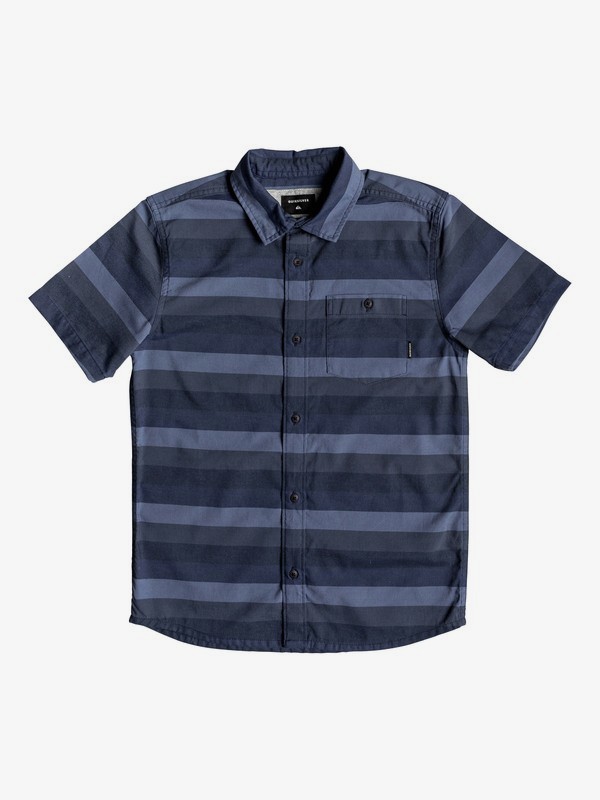 quiksilver, Boy's 8-16 Hotel Diva Short Sleeve Shirt, BLUE NIGHT HOTEL DIVA (bst3) 0 Boy's 8-16 Hotel Diva Short Sleeve Shirt Blue EQBWT03240 Quiksilver