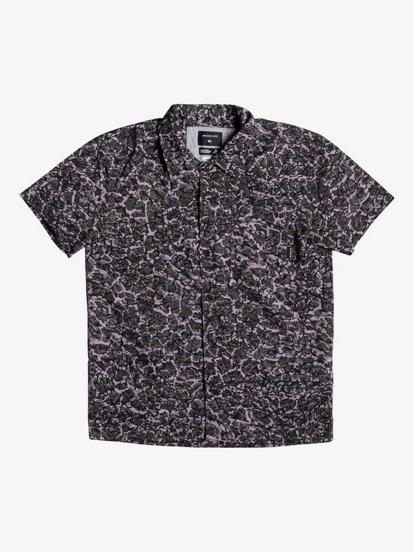 quiksilver, The Camp - Camisa de Manga Corta para Chicos 8-16, TARMAC SUNBAKED (kta6) 0 The Camp - Camisa de Manga Corta para Chicos 8-16 Negro EQBWT03242 Quiksilver