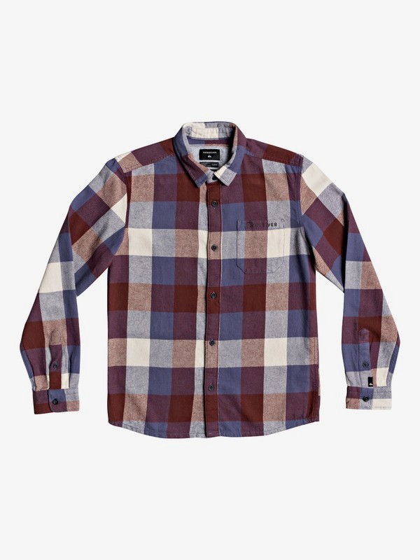 quiksilver, Boys 8-16 Motherfly Flannel Long Sleeve Flannel Shirt, NIGHTSHADOW MOTHERFLY (bpt1) 0 Boys 8-16 Motherfly Flannel Long Sleeve Flannel Shirt Blue EQBWT03268 Quiksilver