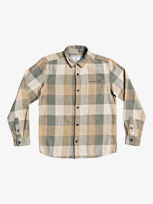 quiksilver, Boys 8-16 Motherfly Flannel Long Sleeve Flannel Shirt, AGAVE GREEN MOTHERFLY (gzc1) 0 Boys 8-16 Motherfly Flannel Long Sleeve Flannel Shirt Green EQBWT03268 Quiksilver