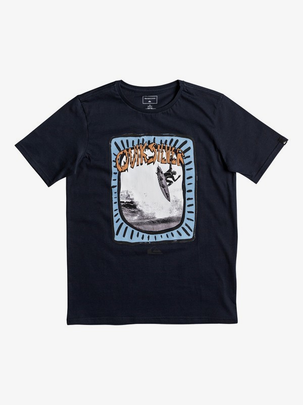 quiksilver, Classic Hulu Pena - T-Shirt for Boys 8-16, NAVY BLAZER (byj0) 0 Classic Hulu Pena - T-Shirt for Boys 8-16 Blue EQBZT03663 Quiksilver