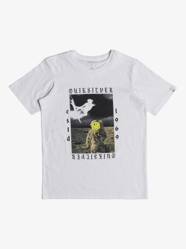 quiksilver, Classic Kelalani Nalu - T-Shirt for Boys 8-16, WHITE (wbb0) 0 Classic Kelalani Nalu - T-Shirt for Boys 8-16 White EQBZT03678 Quiksilver