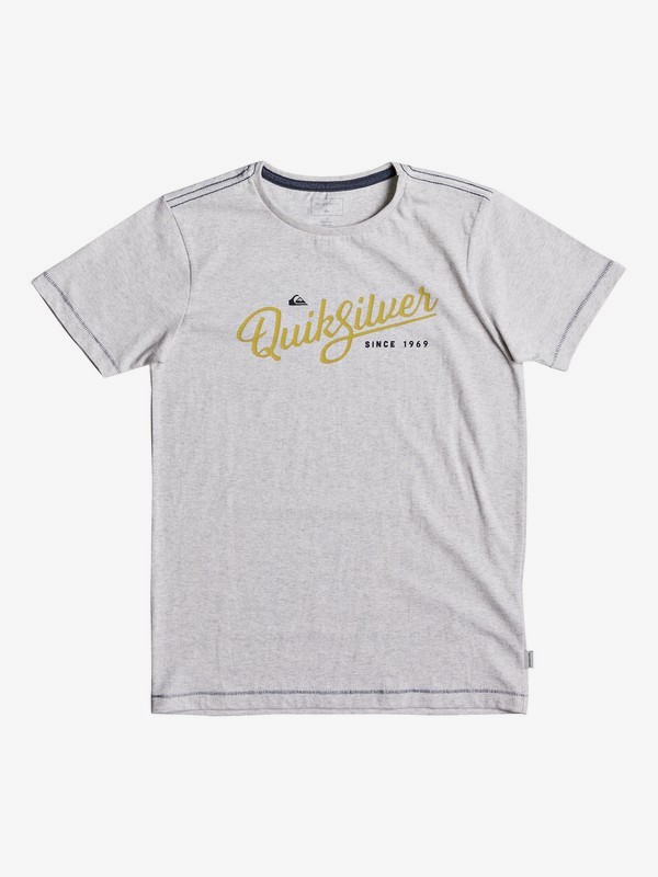 quiksilver, Heather Wavey Glaze - T-Shirt for Boys 8-16, SNOW WHITE HEATHER (wbkh) 0 Heather Wavey Glaze - T-Shirt for Boys 8-16 White EQBZT03693 Quiksilver