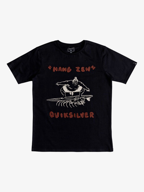 quiksilver, Hang Zen - Maglietta da Ragazzo 8-16, BLACK (kvj0) 0 Hang Zen - Maglietta da Ragazzo 8-16 Black EQBZT03768 Quiksilver