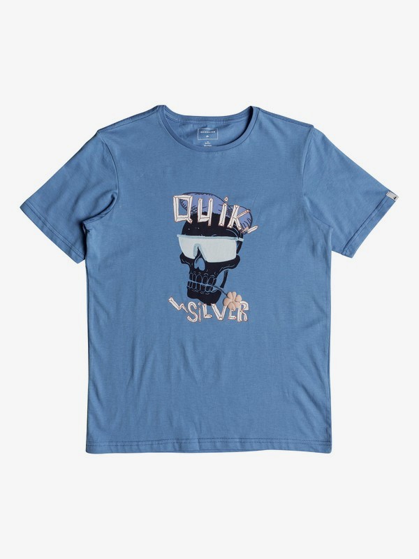quiksilver, You See Me - Camiseta para Chicos 8-16, CENDRE BLUE (bll0) 0 You See Me - Camiseta para Chicos 8-16 Azul EQBZT03770 Quiksilver