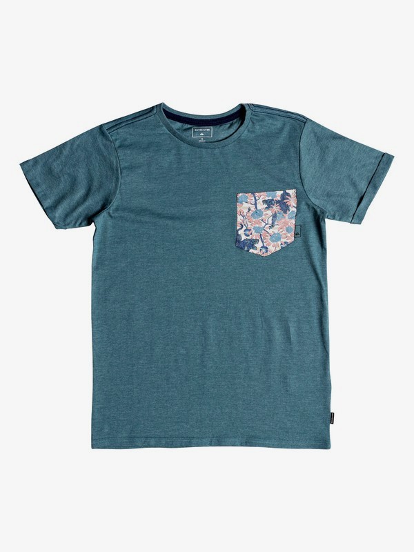 quiksilver, Stay - Maglietta da Ragazzo 8-16, TAPESTRY HEATHER (bphh) 0 Stay - Maglietta da Ragazzo 8-16 Blue EQBZT03776 Quiksilver