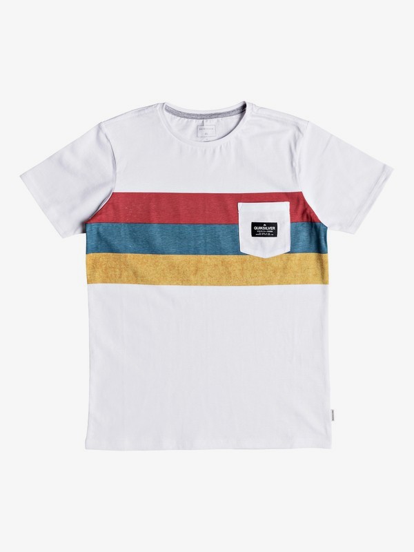 quiksilver, Peaceful Progression - Pocket T-Shirt for Boys 8-16, WHITE (wbb0) 0 Peaceful Progression - Pocket T-Shirt for Boys 8-16 White EQBZT03783 Quiksilver