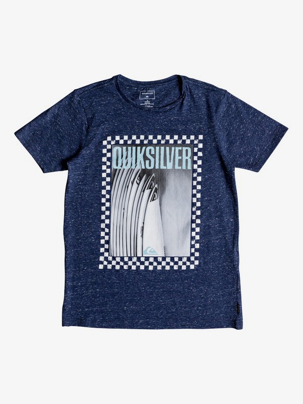 quiksilver, Футболка Winter Quiver, MEDIEVAL BLUE HEATHER (bteh) 0 Футболка Winter Quiver Синий EQBZT03785 Quiksilver