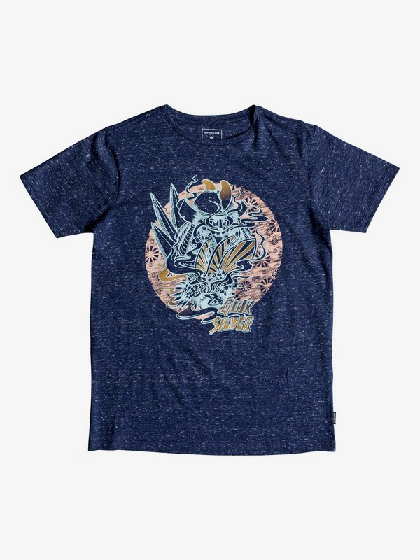 quiksilver, Hot Vapour - Camiseta para Chicos 8-16, MEDIEVAL BLUE HEATHER (bteh) 0 Hot Vapour - Camiseta para Chicos 8-16 Azul EQBZT03786 Quiksilver