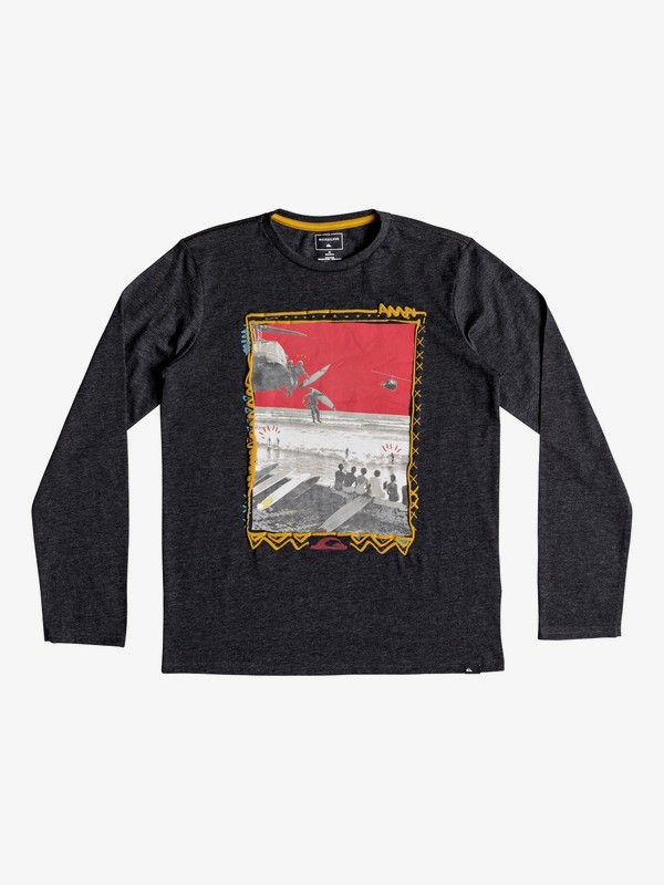 quiksilver, Лонгслив D-Day, DARK GREY HEATHER (krph) 0 Лонгслив D-Day EQBZT03807 Quiksilver