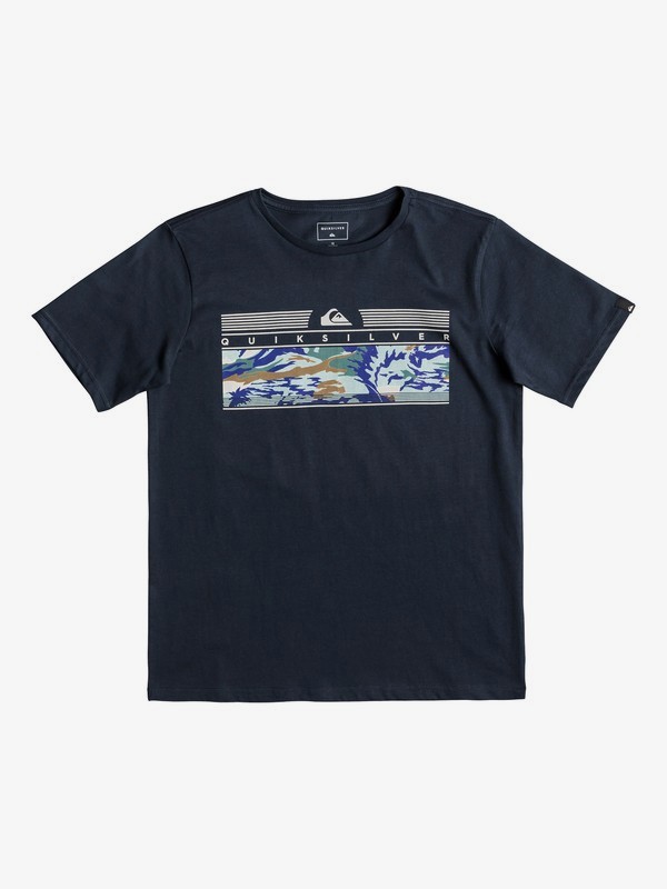 quiksilver, Детская футболка The Jungle, BLUE NIGHTS (bst0) 0 Детская футболка The Jungle Синий EQBZT03896 Quiksilver