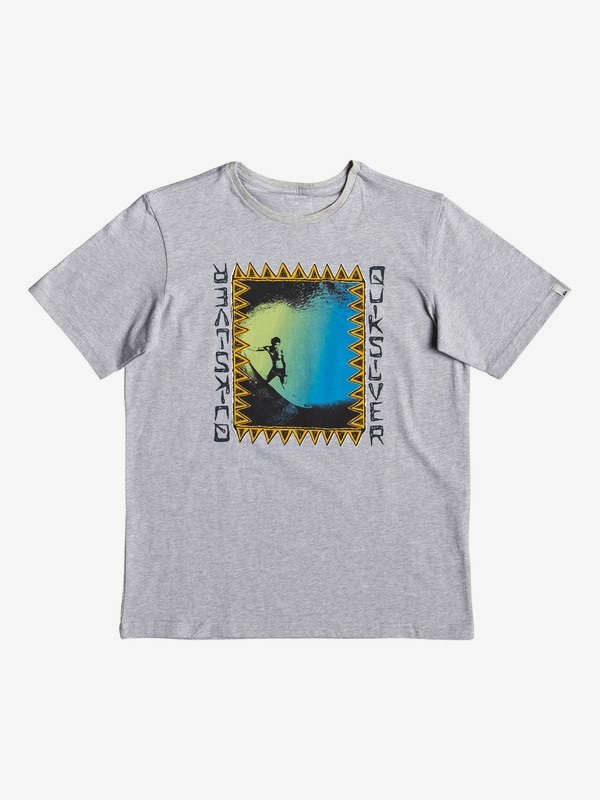 quiksilver, Ka Riding - T-Shirt for Boys 8-16, LIGHT GREY HEATHER (sgrh) 0 Ka Riding - T-Shirt for Boys 8-16 Grey EQBZT03905 Quiksilver