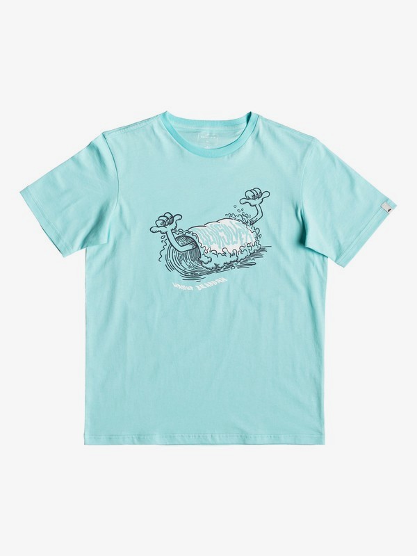 quiksilver, Wasup Braddah - T-shirt pour garçon 8-16 ans, AQUA SPLASH (bzg0) 0 Wasup Braddah - T-shirt pour garçon 8-16 ans Bleu EQBZT03909 Quiksilver